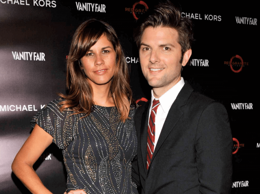 Adam Scott Wife Naomi Scott